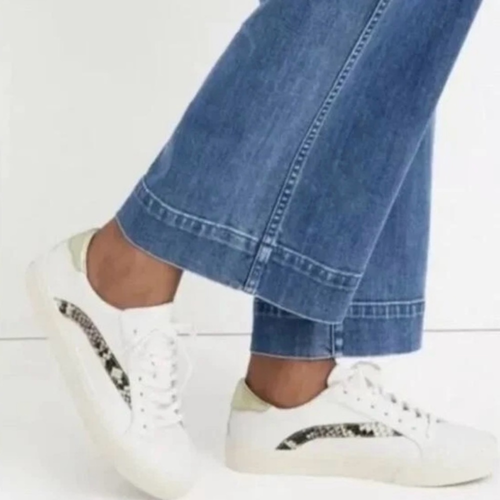 Madewell Unisex Sidewalk Sneaker Low Top Snake Print - Size W10/M8.5